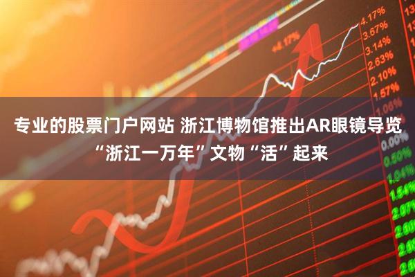 专业的股票门户网站 浙江博物馆推出AR眼镜导览 “浙江一万年”文物“活”起来